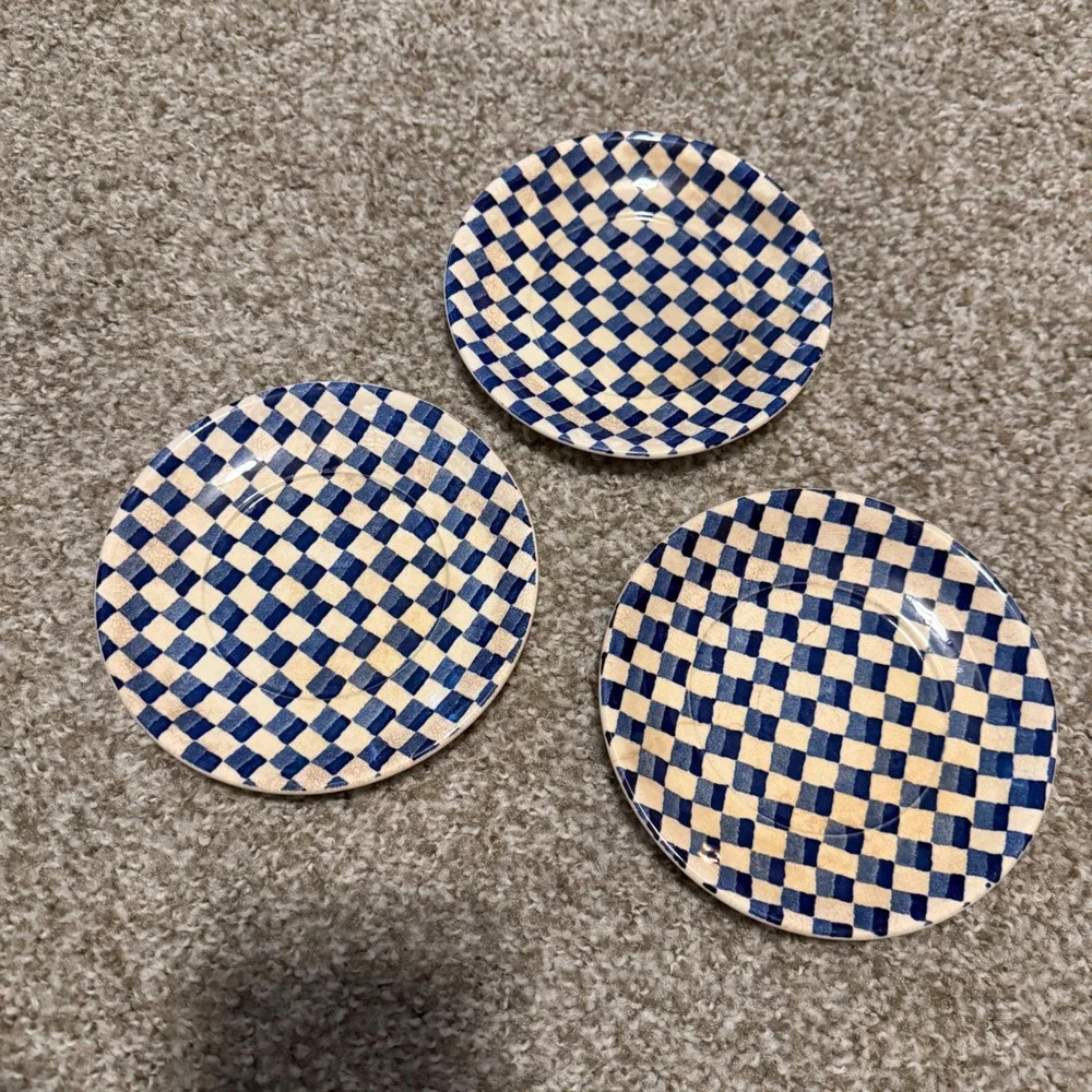 3 Burleigh‎ Ironstone plates 6